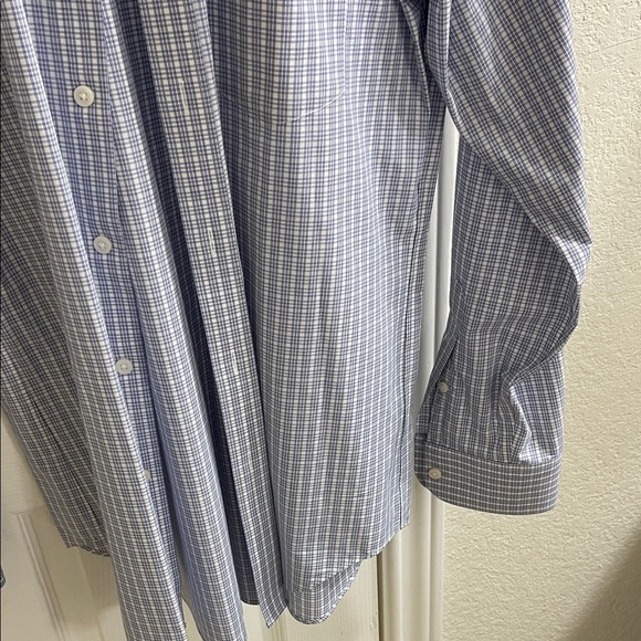 NWOT J. Crew Men's Blue Checkered Dress Shirt - Picture 5 of 7